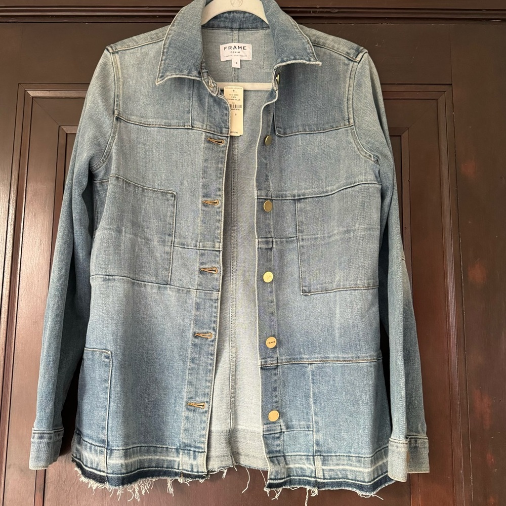 NWT Frame Denim Le Patchwork Shirt/Jacket, Size Small